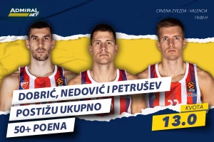Specijal AdmiralBeta ovoga puta u crveno-beloj boji - može li trio Zvezde izbrojati do 50?